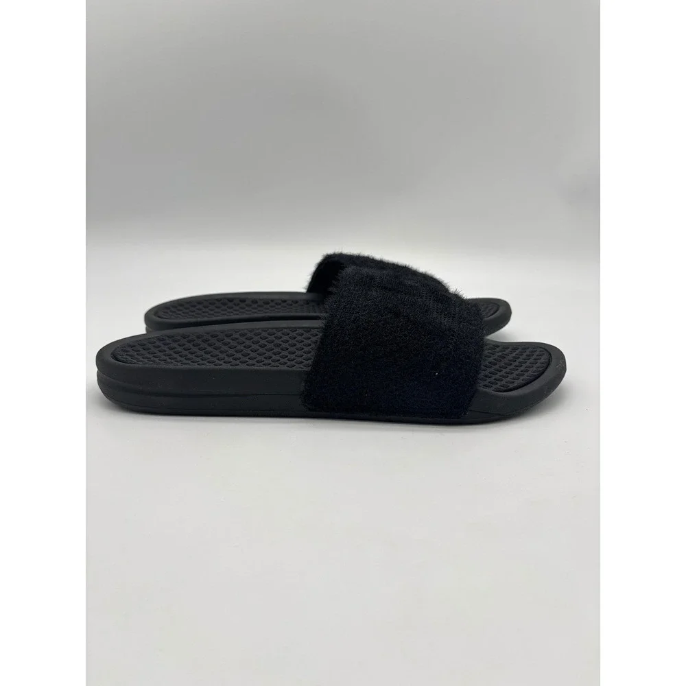 APL Athletic Propulsion Labs TechLoom Slide Black Fuzzy Mens Size 12